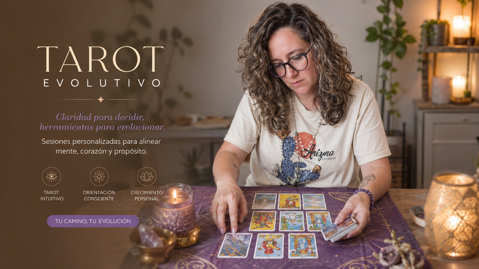 Consulta de tarot evolutivo de 60 minutos con Loli